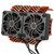 55/56/58mm Brushless Motor Cooling Fan Dual Fan Motor Heatsink Radiator for 1/5 Remote Control Car 8.4V 16000RPMOrange