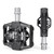 Double-sided Clip Pedals MTB Pedals Cycle Pedals with Cleats Replacement For SPD Mountain Bicycle Pedal System