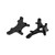 RC Front Rear Suspension Bracket for LOSI MiniT 2.0 1/18 Remote Control Car Upgrades Parts(Black )