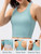 Women Yoga Tank Tops with Built in Bra Crop Sports Vests for Workout Running Gym Home