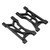 1 Pair RC Rear Suspension Arms Aluminium Alloy Rear Lower Suspension Arms Replacement for 1/10 RC CarBlack