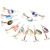 Rotating Metal Sequins Fish Hook Artificial Fishing Lures Bait Fishing Tackle Accessory