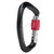Mountaineering D Locking Carabiner Clips Alloy Heavy Duty Carabiner for ClimbingBlack