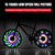 Wheels Spoke Light Waterproof  Wheel Rim Lights Spoke Lights with 64 LED and 30 Change Patterns for MTB Bike