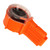 Toy Dart Clip Magazine 25 EVA Foam Soft Darts Plastic Round Drum Magazine for Shooting Game Orange