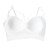 Women Sports Bra Comfortable Seamless Slim Fitting Crossover Suspender Yoga Sports Bra for Fitness Workout White