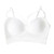 Women Sports Bra Comfortable Seamless Slim Fitting Crossover Suspender Yoga Sports Bra for Fitness Workout White