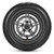Electric Scooter Rear Tire with Wheel Hub Disc Brake Set 8.5 inches Inflatable Electric Scooter Wheel Replacement for Xiaomi M365 Electric Scooter Spare Parts