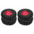 4PCS RC Off Road Vehicle Tires 1.9 Inch Universal Rubber RC Wheels and Tires for RC Off Road Vehicle Climbing Car Red