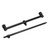 Fishing Rod Bracket Aluminium Alloy Flexible 2 Section Portable Fish Rod Ground Holder Fishing Tool(25cm Rod 45.5cm Bracket )