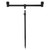Fishing Rod Bracket Aluminium Alloy Flexible 2 Section Portable Fish Rod Ground Holder Fishing Tool(25cm Rod 45.5cm Bracket )