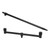 Fishing Rod Bracket Aluminium Alloy Flexible 2 Section Portable Fish Rod Ground Holder Fishing Tool(25cm Rod 45.5cm Bracket )