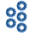 M18 Aluminium Alloy Mountain Road Bike Hollow Integrated Crankset Crank Screw BB Bottom BracketBlue