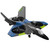 Remote Control Airplane 2.4GHz Remote Control Plane Gliding Aircraft Flight Toys for Adults Kids Boys Gyroscope Stabilization with LED Lights Headless Mode One Key Return