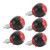 5PCS Pull Pin Spring Knob Iron Plastic Universal Exercise Bike Adjustment Knob Replacement Parts for Fitness Equipment Exercise Machines Black and Red