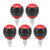 5PCS Pull Pin Spring Knob Iron Plastic Universal Exercise Bike Adjustment Knob Replacement Parts for Fitness Equipment Exercise Machines Black and Red