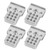 RC Car Shock Absorbers Aluminum Alloy Mount Stand Upgrade Parts for WPL C14/C24/MN D90White