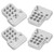 RC Car Shock Absorbers Aluminum Alloy Mount Stand Upgrade Parts for WPL C14/C24/MN D90White