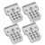 RC Car Shock Absorbers Aluminum Alloy Mount Stand Upgrade Parts for WPL C14/C24/MN D90White
