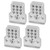 RC Car Shock Absorbers Aluminum Alloy Mount Stand Upgrade Parts for WPL C14/C24/MN D90White