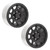 2Pcs 1.9 Inch Wheel Hub Aluminum Alloy Beadlock Wheels Rim Hubs for Axial Scx10 RC Car Black