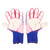 1Pair Goalkeeper Gloves Soccer Goalie Gloves Latex Strong Grip Breathable Comfortable Sports Gloves for Training Purple Size 9