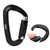 1 pcs 7075 Aerospace Aluminum 12KN D Shaped Buckle Carabiner Clip Outdoor Safety Accessoryblack