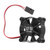 Motor Cooling Fan 35x35mm Aluminium Alloy Fast Cooling RC Car ESC Cooling Fan with Fan Cover For 1/10 1/12 1/8 RC Car Black