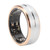 Smart Ring Health Tracker IP68 Waterproof Wearable Pedometer 15 Days Battery Life Sleep Fitness Ring Gold Edge Size 8