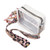 Clear Sling Bag Shoulder Pouch with Silk Scarf 2 Shoulder Strap Ample Capacity Zipper Trendy Versatile Messenger Purse for Women