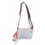 Clear Sling Bag Shoulder Pouch with Silk Scarf 2 Shoulder Strap Ample Capacity Zipper Trendy Versatile Messenger Purse for Women