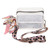 Clear Sling Bag Shoulder Pouch with Silk Scarf 2 Shoulder Strap Ample Capacity Zipper Trendy Versatile Messenger Purse for Women