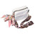 Clear Sling Bag Shoulder Pouch with Silk Scarf 2 Shoulder Strap Ample Capacity Zipper Trendy Versatile Messenger Purse for Women