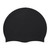 Adult Kid Unisex Elastic Silicone Swimming Swimwear Bathing Cap Waterproof Swim Hat Black