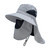 Sun Hat for Men & Women Wide Brim Fisherman Hat with Face Cover & Neck Flap Outdoors Sun Cap for Hiking Climbing