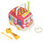 Toddlers Bus Hammering Pounding Toy Multifunctional Learning Educational Hammering Game Musical Bus Toy for Early Baby Sensory Development Red