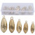 16pcs/Box Outdoor Fishing Copper Sinkers Weights Anglers Tackle Accessory