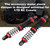 Metal Shock Damper Upgrade Parts Fit for 1/10 RC Crawler Universal for TRX4 90mm SXC10 D90Black