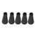 5PCS Archery Arrow Tip 8MM Inner Diameter Rubber Arrow Points For Arrows Training Outdoor Black