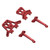 RC Car Shock Tower Aluminium Alloy Front Rear Shock Tower with Bracket Compatible for 1/18 RC Car Red