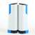 Retractable Table Tennis Net Rack Fashionable Safe Wavy Edge Portable Pong Ball Net Rack for Gym School Gray Blue