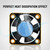 RC Car Accessory 28000RPM Heat Dissipation Cooling Fan for 540 Brushless Motor (Gold   Black)