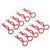 10Pcs RC Car Shell Clip RShape Metal Body Clips Pins for 1/5 1/6 1/8 1/10 RC Car(Rouge ) Rouge