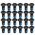 24pcs ZTTO Bicycle Disc Brake Screws T25 Colorful Bolts M5x10mm/0.4in Steel Wear ResistanceBlack