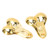 2Pcs Zinc Alloy Bumper Balls Bull Nuts RC Hanging Truck Balls Nuts for 1/10 Universal RC Cars Gold