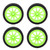 4Pcs RC Rubber Tires 65mm Car Tyres Wheels Strong Friction for WLToys 144001 RC 1/14 Off Road Vehicle