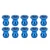 10PCS RC Ball Nut Aluminum Alloy Ball Head RC Lock Nut for Tamiya 53640 1/10 Series RC Cars