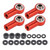Link Rod End Ball Joint Aluminum Alloy Fit for HSP/RGT/Himoto/REDCAT 1/10 RC CarRed