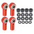 Link Rod End Ball Joint Aluminum Alloy Fit for HSP/RGT/Himoto/REDCAT 1/10 RC CarRed