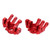 Metal Steering Knuckle for Axial RBX10 Ryft 1/10 RC Car Durable RC Crawler Car Upgrade PartsRed